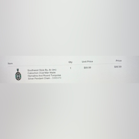 Set Turquoise and Hematine Statement Ring and Pendant Sterling Silver - Picture 14 of 15